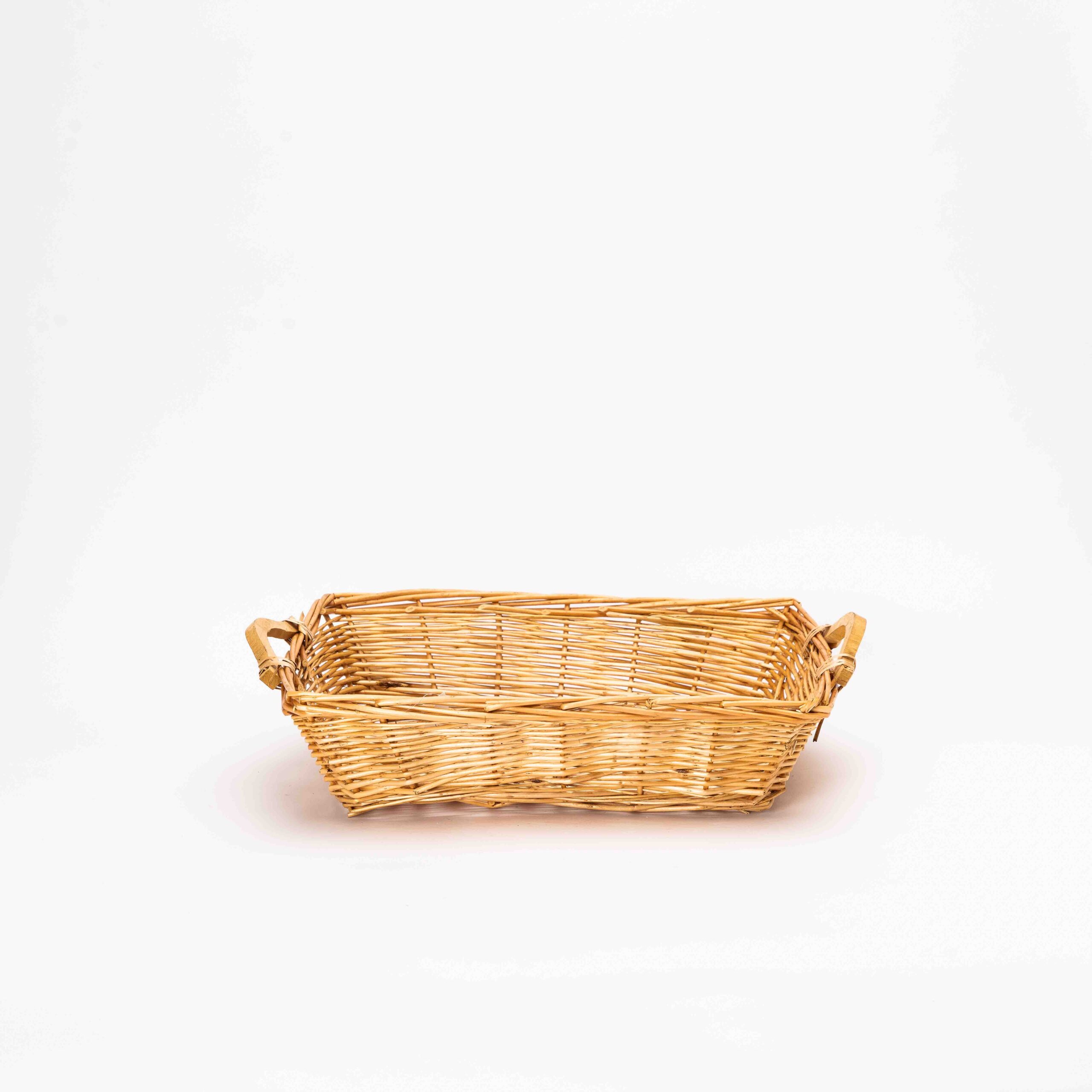 Cesto in vimini naturale 49x39 cm