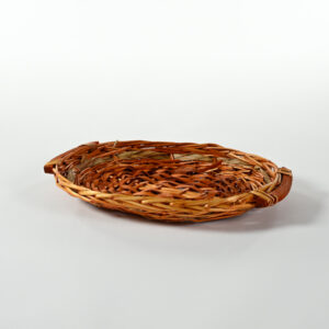 Cesto ovale in vimini brunito 38x29 cm