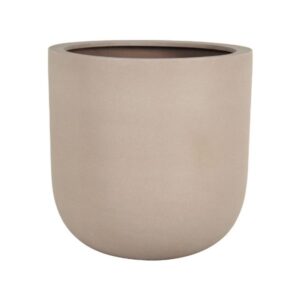 Serie 3 vasi tondi pietra tortora