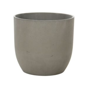 Set di 4 vasi tondi in pietra griga