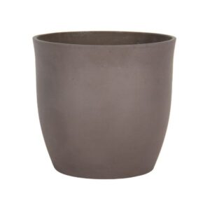 Set di 4 vasi tondi cemento grigio