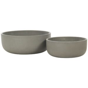 Vasi tondi in cemento Grigio