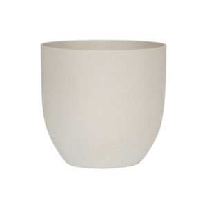 Serie vasi tondi in arenaria crema