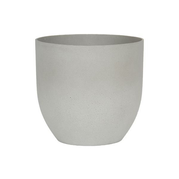 Vasi tondi in arenaria grigio chiaro