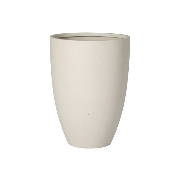 Set vasi tondi in arenaria crema