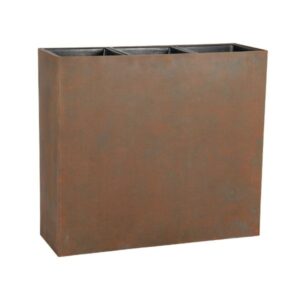 Fioriera ruggine rettangolare