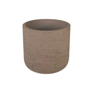 Set di 3 vasi tondi tortora