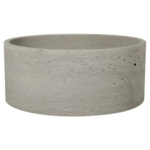 Serie di tre ciotole tonde cemento