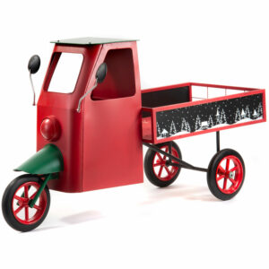 Carretto ape rossa in metallo