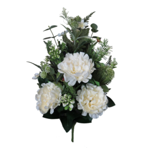 Mazzo frontale con peonia