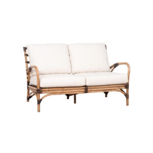 Divano in rattan "Seventies" con cuscini