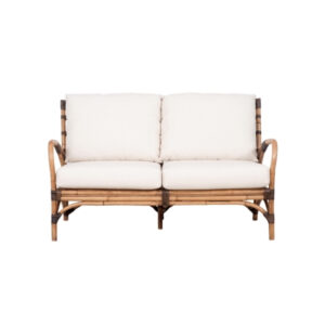 Alternative view of Divano in rattan "Seventies" con cuscini