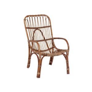 Poltrona in giunco alta 95 cm