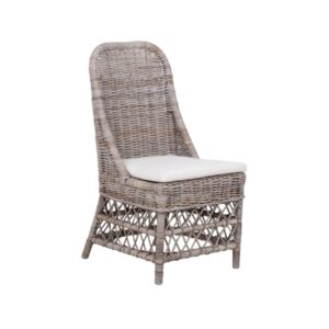 Poltrona in kubu grey con cuscino