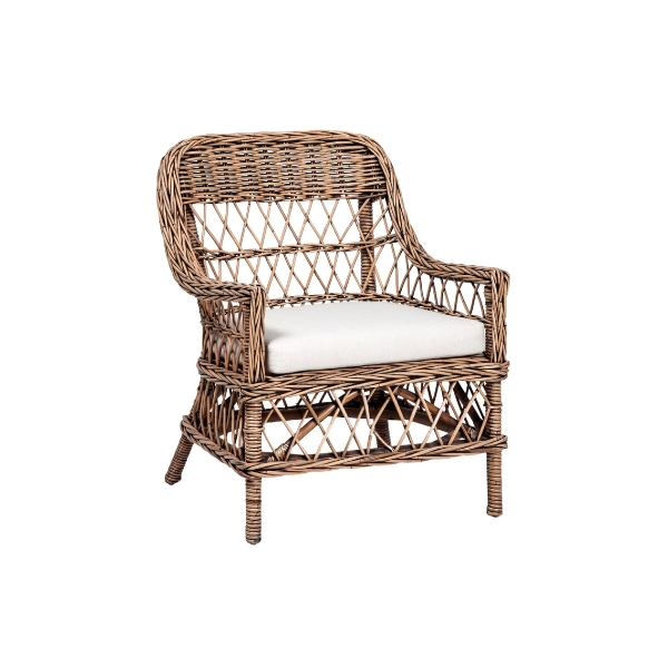 Poltrona Debi in giunco traforato