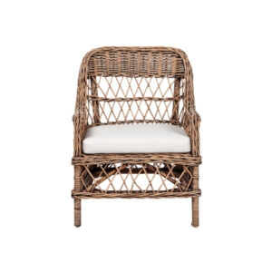 Alternative view of Poltrona Debi in giunco traforato