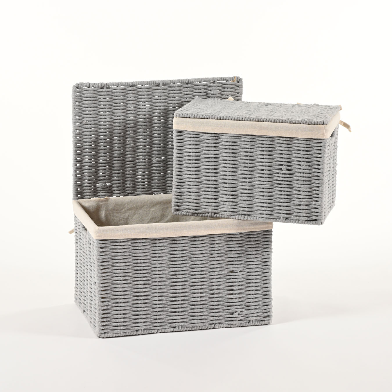 Serie 2 bauletti in cotone