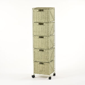 Mobile portaoggetti verde 5 cassetti