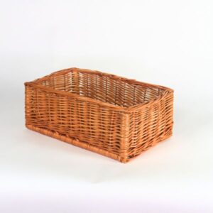 Cesto espsitore in vimini rosso 40x25cm