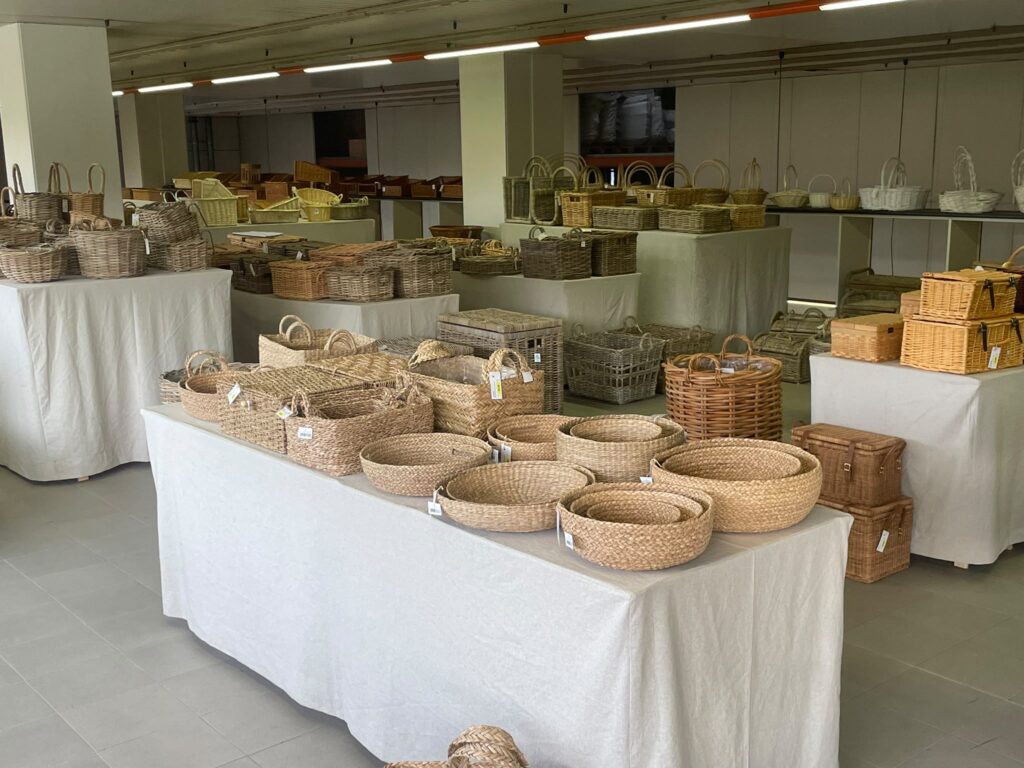 Cesteria all’ingrosso Tibiesse, showroom di Monza
