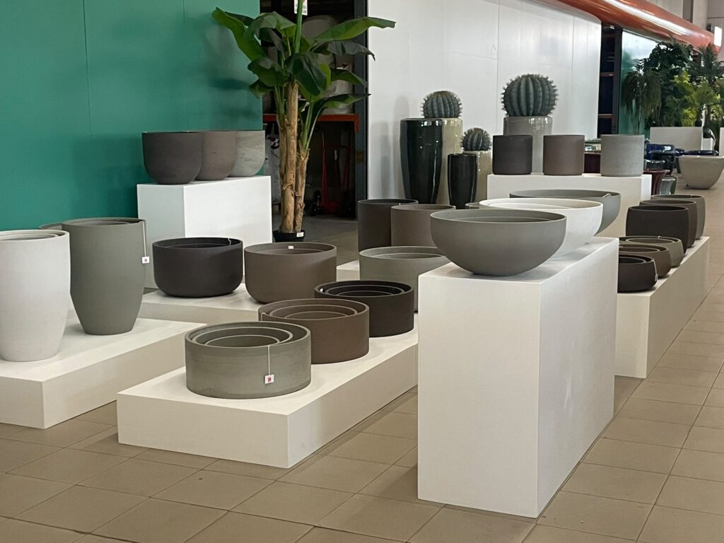 Vasi all’ingrosso Tibiesse, showroom di Monza